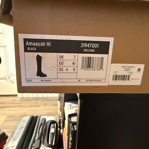 Dr Martens Free People Amaayah Hi Black Boots